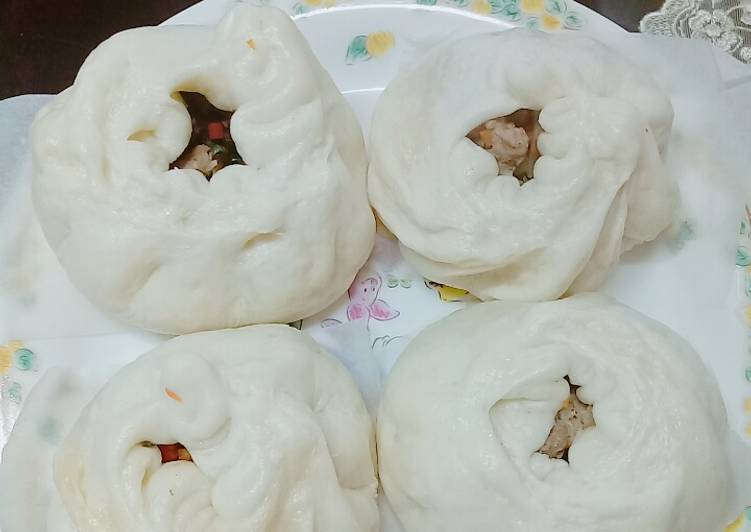 Easiest Way to Prepare Delicious Bánh bao hấp kiểu Hàn xẻng😜