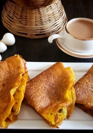 A picture of Instant Spring Onion Dosa.
