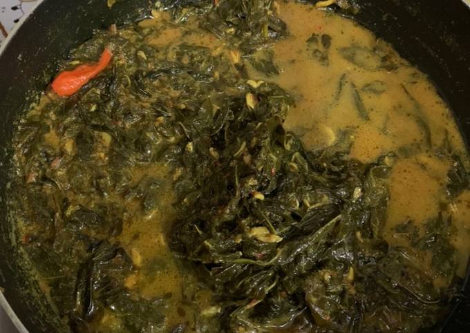 Recipe: Delicious Gulai daun singkong teri Medan istimewa