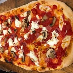 A picture of 1mt pizza dough "al taglio".