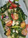 Tumis kangkung rebon