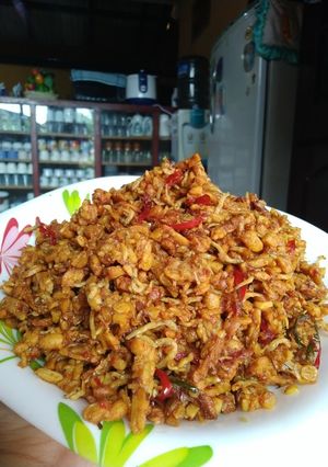 Foto resep Kering tempe ikan teri