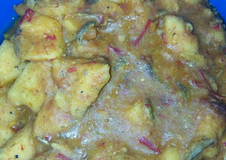 Recipe of Award-winning Peppered yam porridge with tiny fried fishes | Satisfyingrecipe.web.app