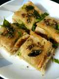 Sandwich bread dhokla