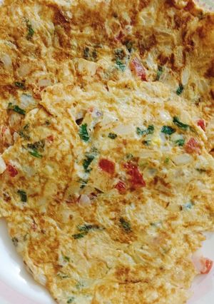 A picture of Fluffy, Butter Omelette 😋😋.
