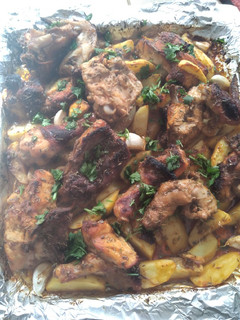 A picture of Oven baked chicken.