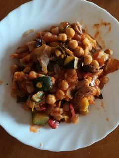 Una foto de Garbanzos veganos