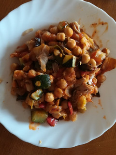 Una foto de Garbanzos veganos