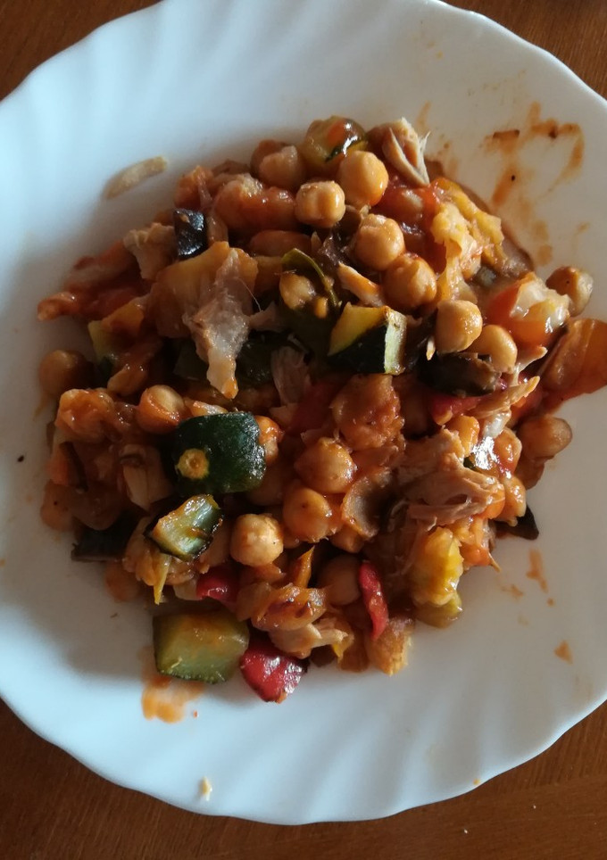 Una foto de Garbanzos veganos