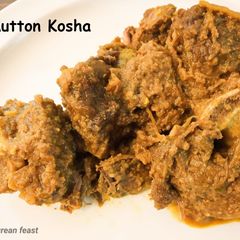 A picture of Mutton Kosha Bengali Kosha Mangsho.