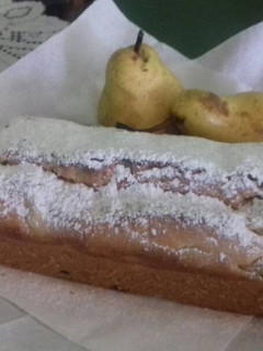 Una foto de Budín light peras
