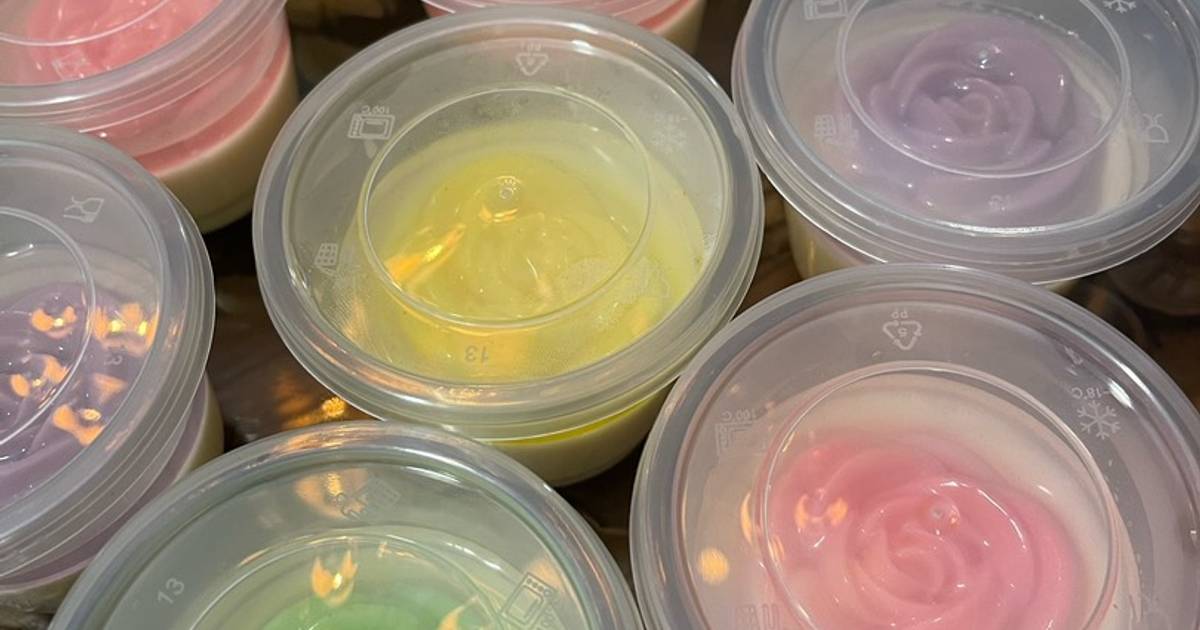 Resep Pudding bunga cup oleh Dewix Donce - Cookpad