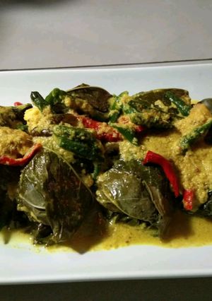 Foto resep Buntil daun singkong isi tahu