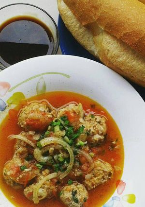 Hình của món Bánh mì xíu mại.