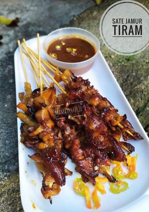 Foto resep Sate jamur tiram panggang teflon