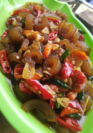 Foto resep Oseng kikil super pedaasss💓