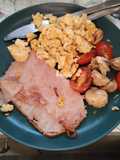 Small cooked breakfast. Scrambled eggs