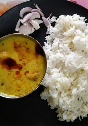 पकौड़ा कढ़ी और चावल(pakoda kadhi aur chawal recipe in hindi) रेसिपी मुख्य फोटो