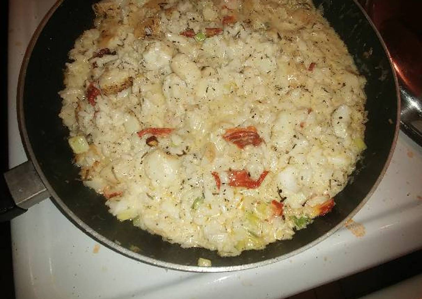 Bassa & shrimp risotto