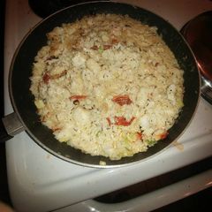 A picture of Bassa & shrimp risotto.