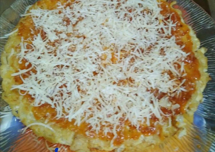 Cara termudah untuk Siapkan EnakPizza mie teflon simple