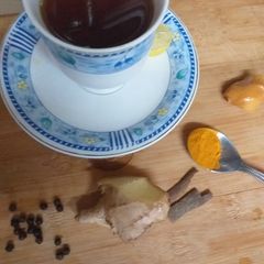A picture of Ginger termaric tea.