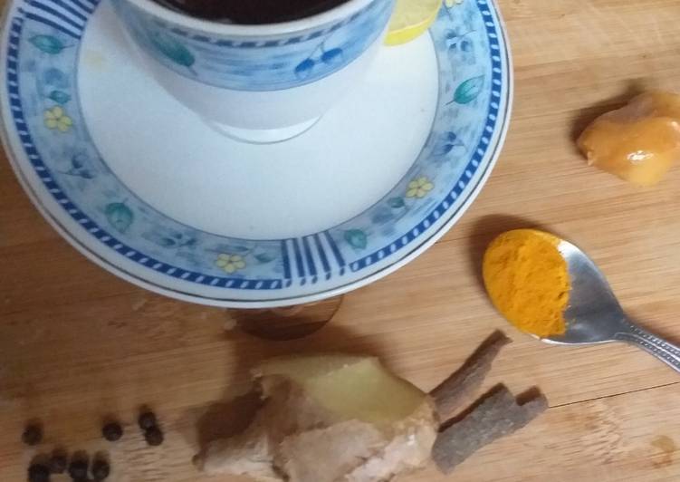 Recipe of Super Quick Homemade Ginger termaric tea