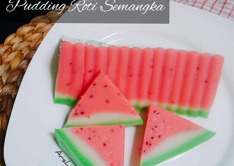 Pudding Roti Motif Semangka