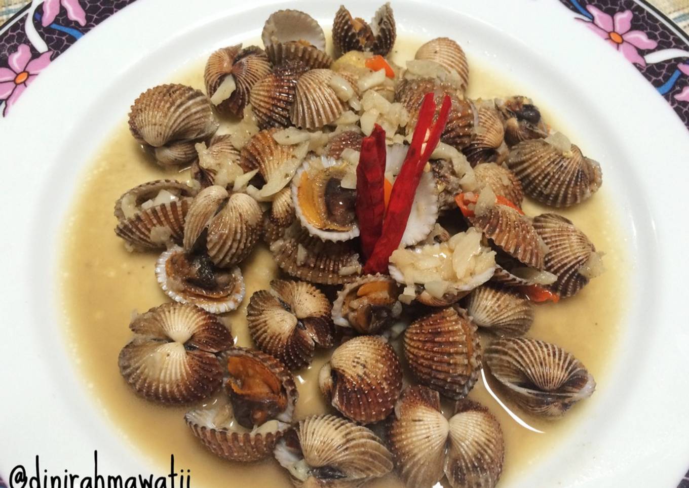 Kerang Dara Rebus Bawang Putih