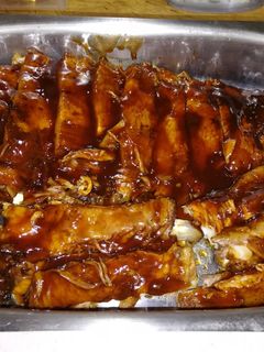 Una foto de Costillas barbacoa