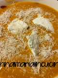 Vellutata di zucca bimby con quenelle di ricotta