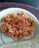 Arroz con camarón seco