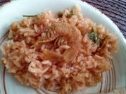 Una foto de camarones con paprika