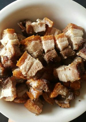 Foto resep Siobak babi panggang oven crispy pork belly