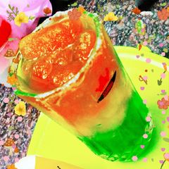 A picture of Tricolor drink..