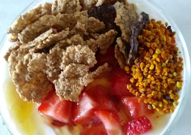 Yogur con queso batido