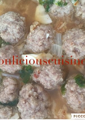 Foto resep Simple bakso sapi
