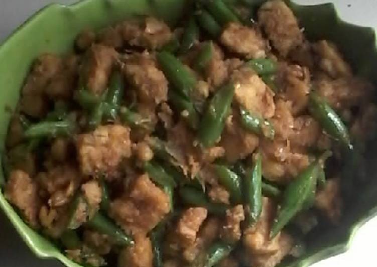 Tempe Buncis Bumbu Serundeng