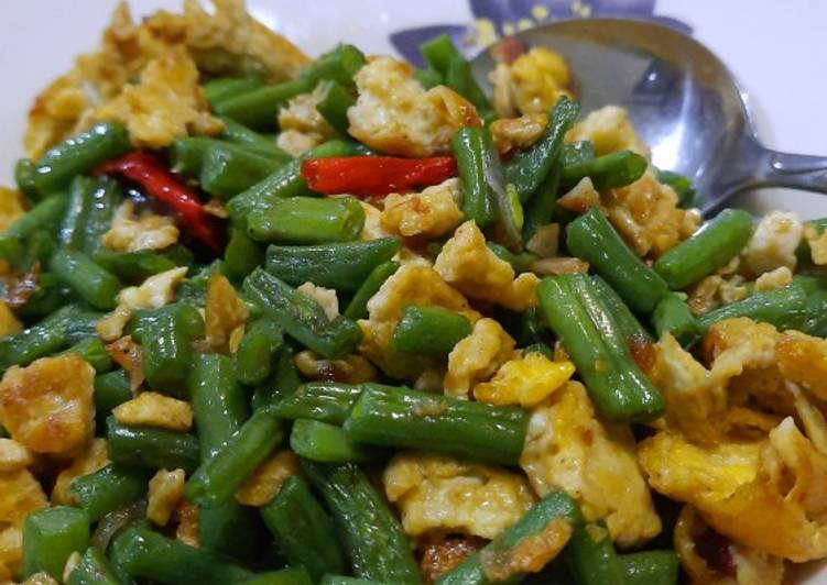 Olahan Buncis telur orak arik | Bahan Membuat Buncis telur orak arik Yang Mudah Dan Praktis