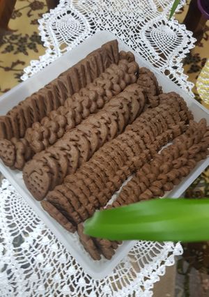 عکسی از دستور بیسکوییت شکلاتی
