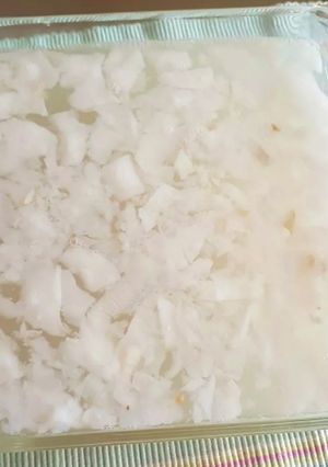 A picture of Coconut creamy halwa.