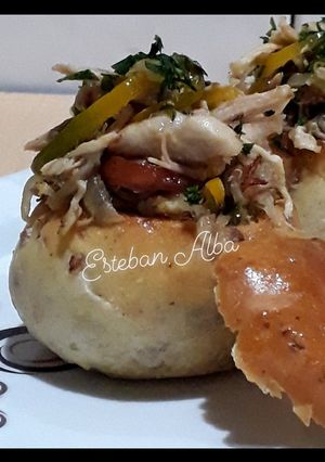 Una foto de Pan Casero relleno