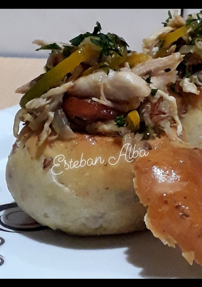 Una foto de Pan Casero relleno
