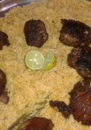 صورة لوصفة رز الكبسة