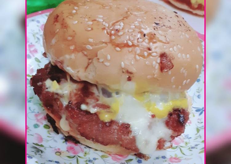 Simple Way to Make Quick Beef cheese burger