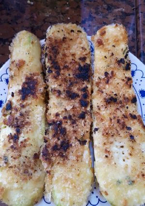 Una foto de Berenjenas a la milanesa diferente