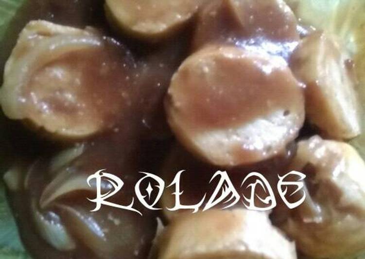 Bagaimana Menyiapkan rolade tahu saus tiram, Enak Banget