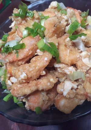 Foto resep Udang Saos Telor Asin