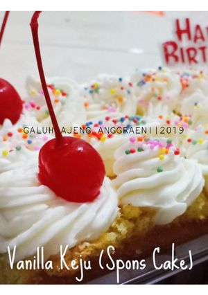 Foto resep Bolu Vanilla Keju Panggang (Spons Cake)