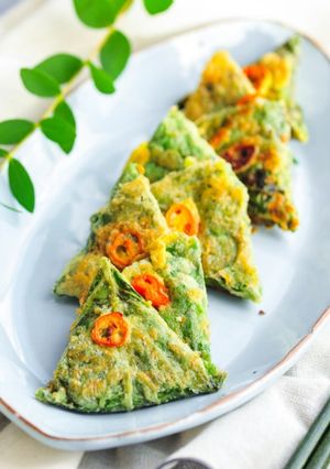 芝麻葉煎餅 깻잎전 的食譜成品照片